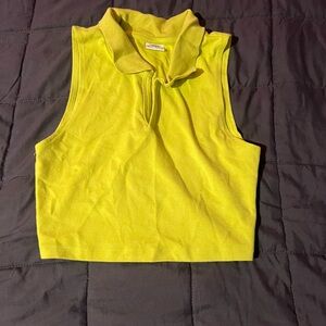 Aritzia Sunday Best Never Worn Collar Knox Crop Top